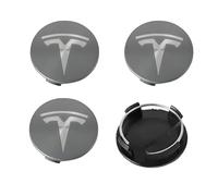 genmaimeifumu 4 Pezzi Coprimozzo Copri Ruota Hup Trim per Tesla Model S 2021-, Coprimozzi Auto Fregi Cerchi Copricerchi Tappi per Ruote e Cerchioni Coperture per Mozzi,Grey-56MM