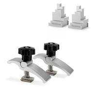 Genmitsu 2PCS T-Track Mini Hold Down Clamp Kit+blocchi di serraggio, CNC Router Clamp per la lavorazione del legno e dei metalli