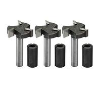 Genmitsu, 3 punte per fresa CNC a 3 taglienti, gambo da 1/4", diametro di taglio da 1,4 cm, punte per fresatura per lastra per lavorazione del legno, RB03A