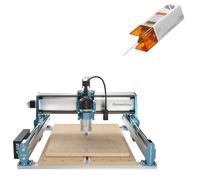 Genmitsu 4040-PRO MAX Router CNC+Modulo laser compresso 10 W, Trimmer 710W e Azionato da Guida Lineare, Area di Lavoro 410 x 405 x 77mm, per Taglio e Fresatura di Legno Metallo, Controllo GRBL