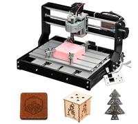 Genmitsu CNC 3018-PRO Router Kit GRBL Control 3 Axis Plastic Acrylic PCB PVC Wood Carving Milling Engraving Machine with Offline Controller, XYZ Working Area 300 x 180 x 45 mm