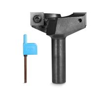 Genmitsu CNC Spoil Board Surfacing Router Bit, codolo 1/2" diametro di taglio 5,1 cm 2 ali, fresatrice CNC appiattimento lastre fresatrice, inserto in carburo per legno intaglio, 2RBE01A