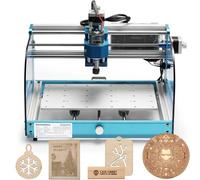 Genmitsu Fresatrice CNC 3018-PROVer V2, CNC da tavolo per principianti con finecorsa e arresto di emergenza, Spoilboard in alluminio con asse Z aggiornato, area di lavoro 284 x 180 x 40 mm