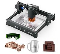 Genmitsu Kortek incisore laser 10w, Precisione 0,01 mm, supporto app WiFi, Mini taglierina laser per legno, acrilico, pelle, vetro, ceramica, metallo, fibra, area di lavoro 200 x 150 mm