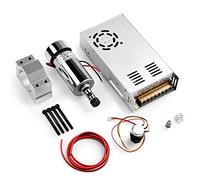 Genmitsu Motore mandrino CC con spazzola da 300 W raffreddato ad aria con alimentazione regolabile in uscita 0-48V, morsetto da 52 mm e manicotto di tensione ER11, ideale per la lavorazione CNC