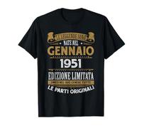 Gennaio 1951 Vintage - Maglia 75 Compleanno Anni Uomo Donna Maglietta