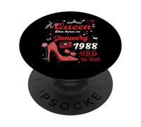 Gennaio 1988 Compleanno Questa Regina è Nata Nel Gennaio 1988 PopSockets PopGrip Adesivo