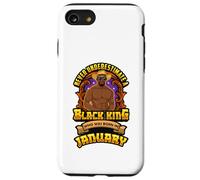 Gennaio Compleanno Melanin Man Mai sottovalutare Black King Custodia per iPhone SE (2020) / 7/8