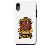 Gennaio Compleanno Melanin Man Mai sottovalutare Black King Custodia per iPhone XR
