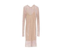 Genny - Pearl and Crystal Mesh Dress - - Dresses - Donna - Rosa - S