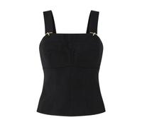 Genny - Sleeveless Top - - Tops - Donna - Nero - 2XS