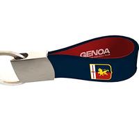 Genoa Portachiavi in Metallo Compatibile Calcio Blu Unica