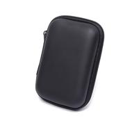 GENODA 2 mini borsa portatile per auricolari, portamonete, custodia per schede di memoria, organizer per cavi, accessori per cuffie, Nero , Taglia unica