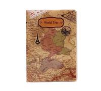 GENODA Custodia impermeabile per passaporto, unisex, alla moda, per biglietti da visita, passaporto, documenti, portafoglio, C, Taglia unica