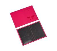 GENODA Custodia protettiva per passaporto da viaggio stampata con mappa dell'aeroplano Copertina protettiva per passaporto in PU Porta passaporto ID Cover Accessori da viaggio, Rs, Taglia unica