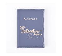 GENODA Donne Uomini Lettera Amante Passaporto Cover Uomini Donne Viaggio Passaporto Custodia In Pelle Carino Passaporto Portafoglio Borsa Ragazza Porta Carte, cachi, Taglia unica