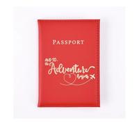 GENODA Donne Uomini Lettera Amante Passaporto Cover Uomini Donne Viaggio Passaporto Custodia In Pelle Carino Passaporto Portafoglio Borsa Ragazza Porta Carte, Rosso, Taglia unica