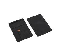 GENODA Portafoglio da uomo in pelle PU da viaggio passaporto borsa carta maschio accessori da viaggio a mano porta passaporto biglietti da visita portafoglio, Nero , Taglia unica