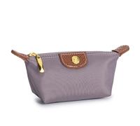 GENODA Portamonete da donna con cerniera, portatile, in tessuto Oxford, design di marca, idea regalo per donne, borsa da viaggio, borsa da trucco, Viola lavanda, Taglia unica