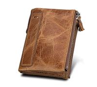 GENODA Sacchetto della moneta Più Nuovo Commercio All'ingrosso Portafogli Genuino Mucca Personalizzato Breve Titolari di Carte In Pelle Borsa Uomo di Alta Qualità Marca, Marrone, Taglia unica