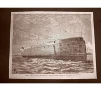 Genova 18 dicembre 1865 Varo della Fregata corazzata Italiana Roma Marina
