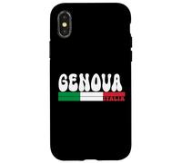 GENOVA City Italia Vintage Bandiera Italia per gli amanti dei viaggi Custodia per iPhone X/XS
