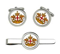 Genova (Italia) Gemelli E Fermacravatta Set