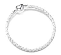 GENPICONG 1 pz Bracciale in Corda di Pelle Sashion Catena di Base Adatta Originale Pandora Gioielli da Donna Regali per San Valentino