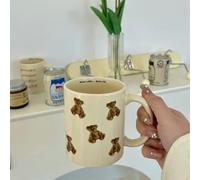 GENPICONG 301-400ml Colazione Bevanda caffè tè Latte Tazze Orsetto Modello Grandi Tazze Ceramica Ufficio Cucina Stoviglie Bicchieri Regali