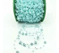GENPICONG 5/10 Iarde Lenza Perle Artificiali Perline Catena Ghirlanda Fiori Festa di Nozze Decorazione Artigianale Fai da Te 3 e 8 mm