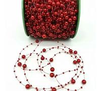 GENPICONG 5/10 Iarde Lenza Perle Artificiali Perline Catena Ghirlanda Fiori Festa di Nozze Decorazione Artigianale Fai da Te 3 e 8 mm