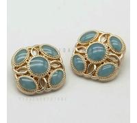 GENPICONG 6 Pezzi 20/23 mm Bottoni Irregolari in Metallo Barocco Vintage Colorati per Vestiti, Giacche, Cappotti, Fai da Te, Artigianato, Accessori per Cucire