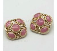 GENPICONG 6 Pezzi 20/23 mm Bottoni Irregolari in Metallo Barocco Vintage Colorati per Vestiti, Giacche, Cappotti, Fai da Te, Artigianato, Accessori per Cucire