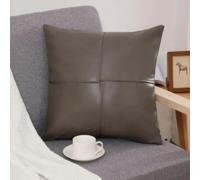 GENPICONG Fodera per Cuscino in Similpelle 45x45cm, Marrone, retrò, Moderno, Solido, poggiatesta, Nordico, Morbido, di Lusso, per Divano, Letto, Arredamento per la casa