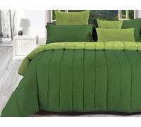 Genr Trapunta Modern Letto Singolo 1 Piazza e matrimoniale Tinta Unita Double Face Vari Colori Egidio Alfio (Verde chiaro Verde scuro, 2 posti)