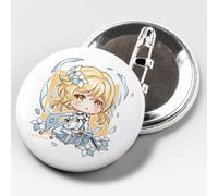 Genshin Impact Chibi Pack x5 Spille Rotonde Ø58mm