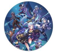 Genshin Impact Chongyun Puzzle 1000 Teile, Kartonpuzzle, Kunstwerk, Dekor, Intelligenzspielzeug für Familien-Indoor-Spiele, 1000 Stück (67,5x67,5cm)