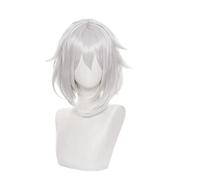 Genshin Impact Cosplay Paimon Wig Women Short Heat Resistant Synthetic Hair Peluca Anime Wig