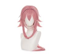 Genshin Impact Cosplay Yae Wig 85cm Long Pink Heat Resistant Synthetic Hair Women Halloween Role Play Wig