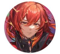 Genshin Impact Diluc Puzzle 1000 Teile, Kartonpuzzle, Kunstwerk, Dekor, Intelligenzspielzeug für Familien-Indoor-Spiele, 1000 Teile (67,5x67,5cm)