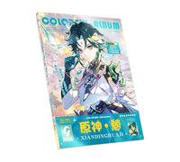 Genshin Impact Personaggio illustrazione 80 Pagine Album Fotografico Ispessimento Carta patinata 285x210MM Collection Set (Xiao)