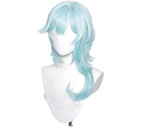 Genshin Impact Venti Keqing Barbara Diluc Kaeya Noelle Viaggiatore Lumine Aether Amber Cosplay Wig Parrucche for Capelli Resistenti al Calore + Wigcap OneSize Noelle ( Color : EULA , Size : OneSize )