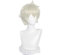 Genshin Impact Venti Keqing Barbara Diluc Kaeya Noelle Viaggiatore Lumine Aether Amber Cosplay Wig Parrucche for Capelli Resistenti al Calore + Wigcap OneSize Noelle