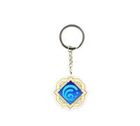 嘉信誉 Genshin Impact Vision Keychain Epoxy Portachiavi Sette Elementi Pyro Anemo Cryo Electro Hydro Geo Dendro Vision Liyue Liyue Vision Keychain(Color:Idro)