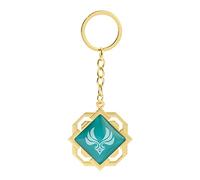Genshin Impact Vision - Portachiavi luminoso con ciondolo a forma di gioco caldo per cosplay, Liyue-anemo, Medium