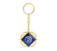 Genshin Impact Vision - Portachiavi luminoso con ciondolo a forma di gioco caldo per cosplay, Liyue-hydro, Medium