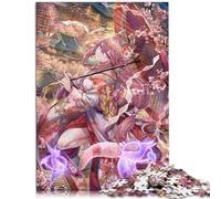 Genshin Impact Yae Miko Puzzle per adulti, 1000 pezzi, puzzle in legno, giocattolo educativo per alleviare lo stress, puzzle da 1000 pezzi (50 x 75 cm)