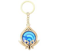 Genshin Luminous Key charms Toy Impact Sumeru Hydro Keychain Gold Game Figure Ciondolo Portachiavi Genshin Personaggio Cosplay Accessori Occhio di Dio, Giallo, M