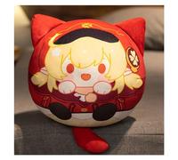 Genshin Peluche, Kawaii Anime Figura Portachiavi Bambola Morbido Impact Adorabile Cuscino Peluche for Fan Dei Giocatori(Klee,12cm keychain)