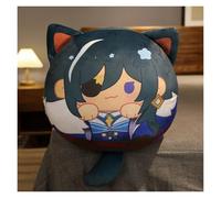 Genshin Peluche, Kawaii Anime Figura Portachiavi Bambola Morbido Impact Adorabile Cuscino Peluche for Fan Dei Giocatori(Kaeya,12cm keychain)